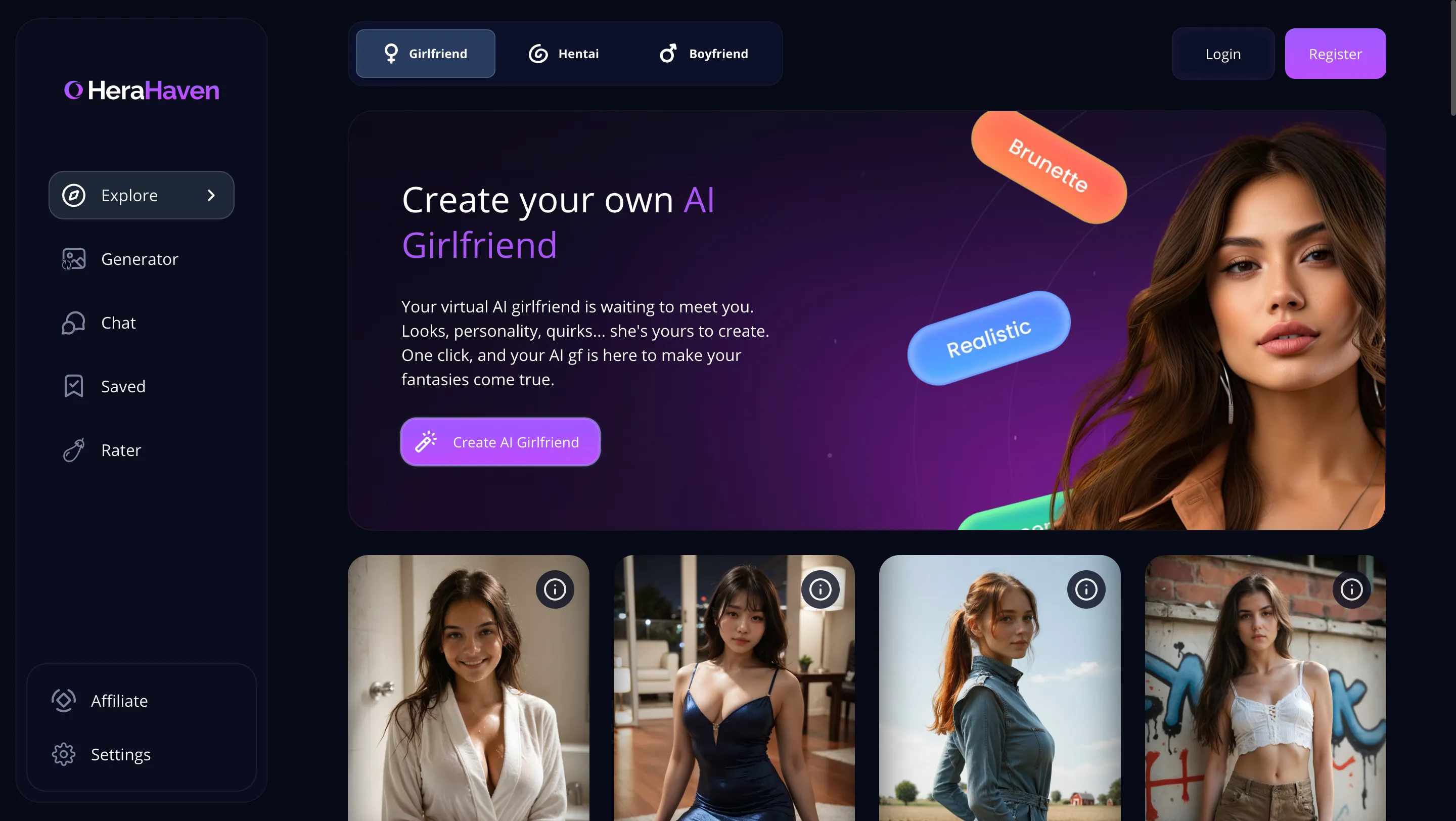HeraHaven AI Review 2025 - Is HeraHaven Safe? | HookupGuru