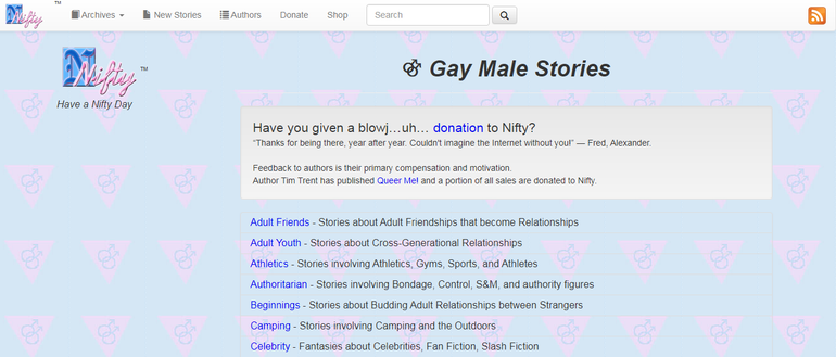 free gay nifty stories