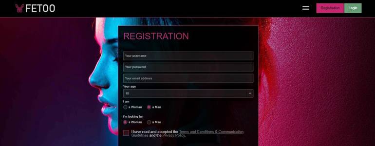 Screenshot Fetoo Registration Form