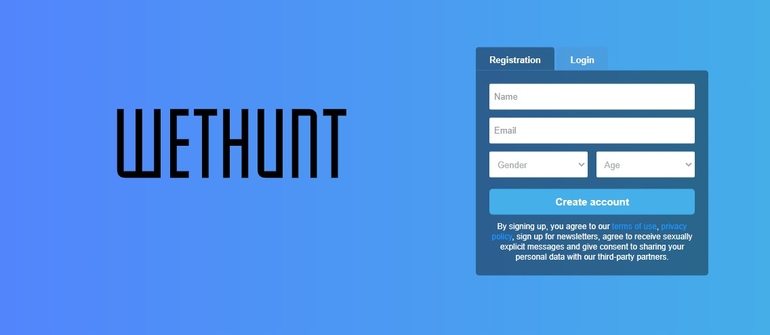 WetHunt registration