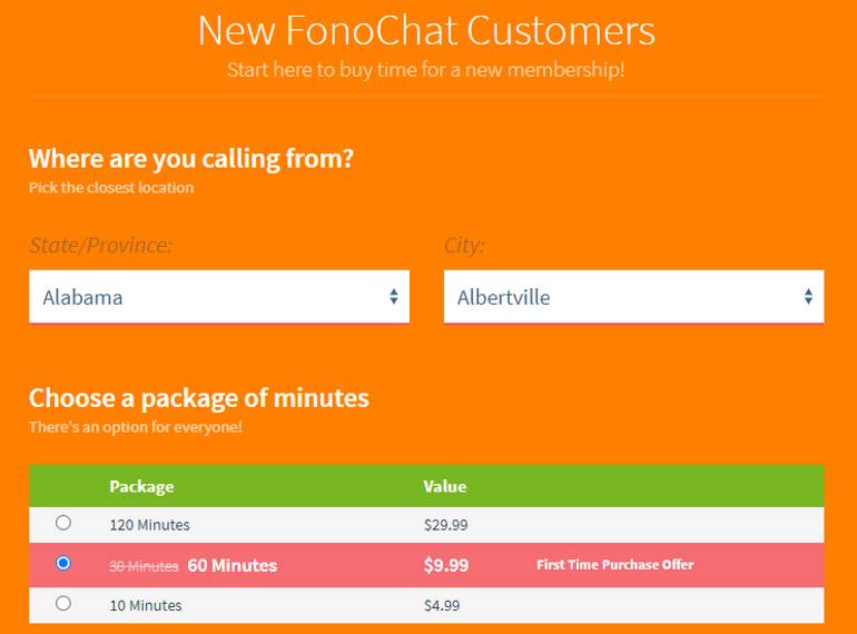 Fono Chat pricing