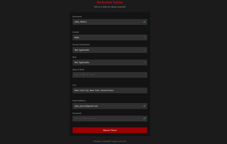 FetLife Registration