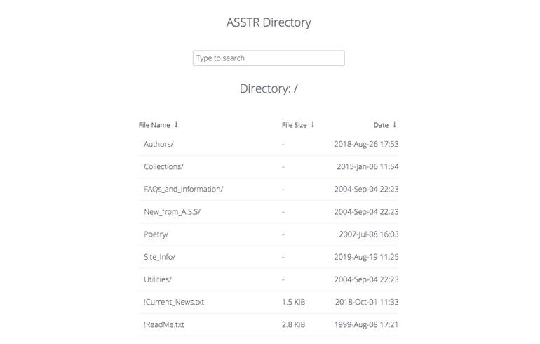 asstr directory