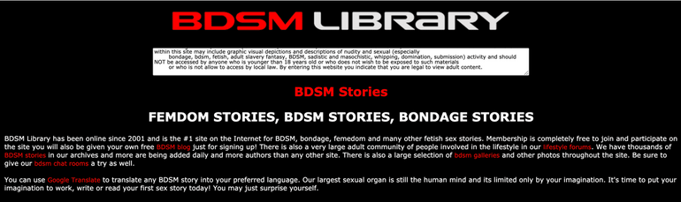 Bdsmlibrary