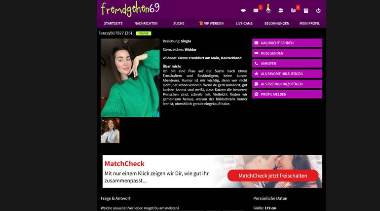 Fremdgehen69 Profil