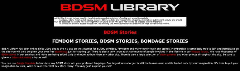 BDSM Liabrary website