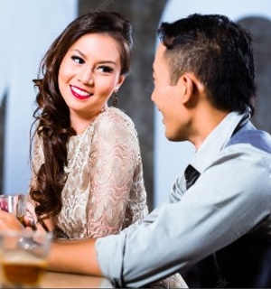 date at a bar