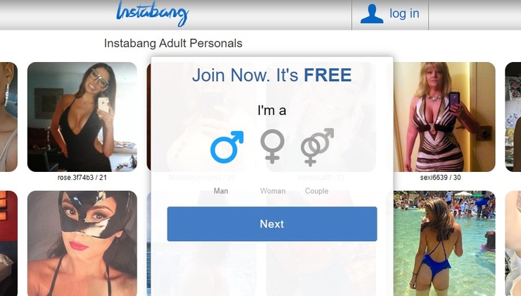 Screenshot Instabang site