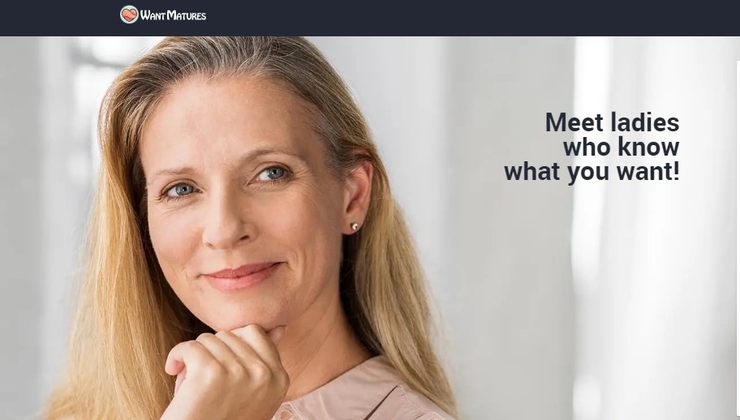 Screenshot WantMatures dating site