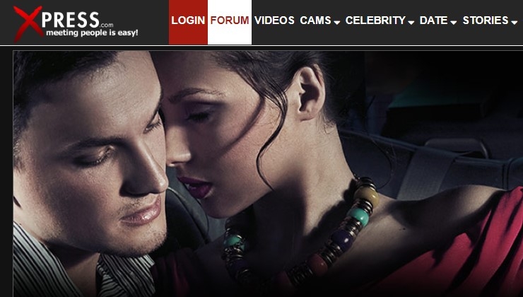 Screenshot Xpress adult dating site